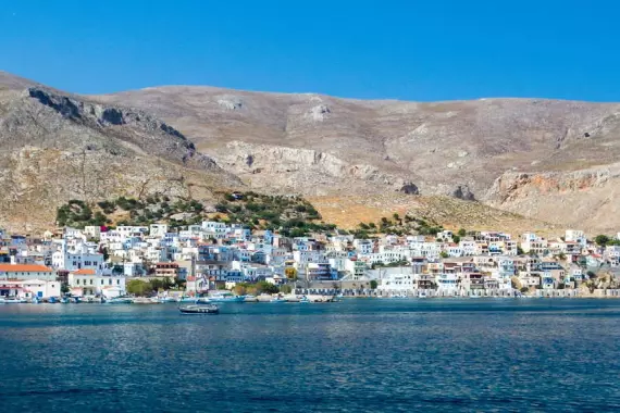 A view of Kalymnos in the Dodecanese.