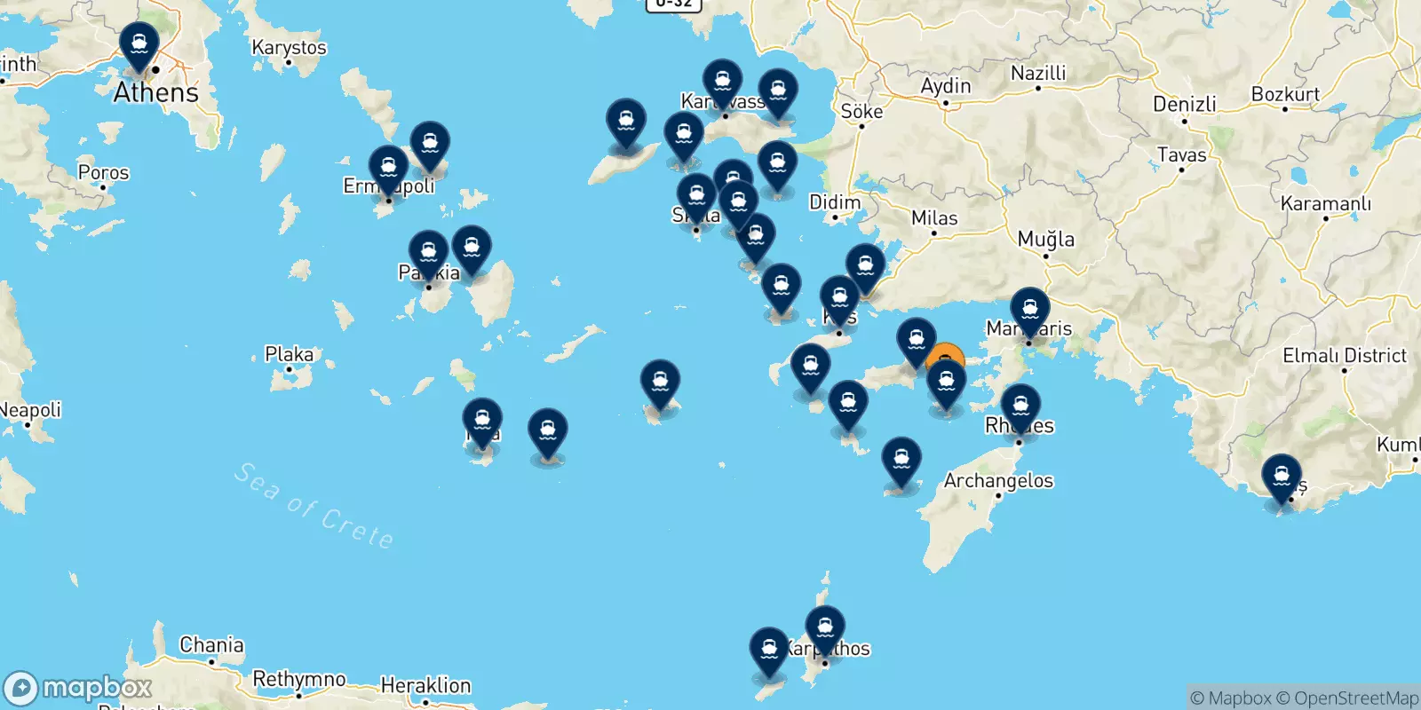 Ferries from Symi