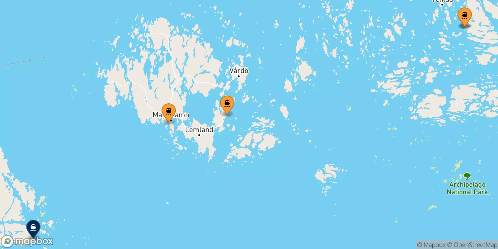 Ferries from Finland to Kapellskär