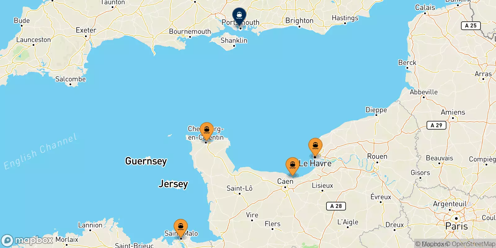 Ferries from France to Portsmouth