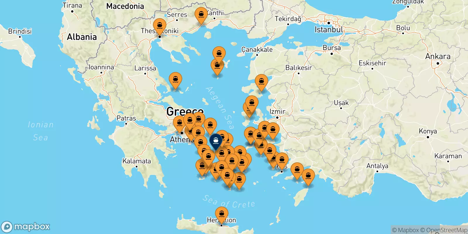 Ferries from Greece to Syros