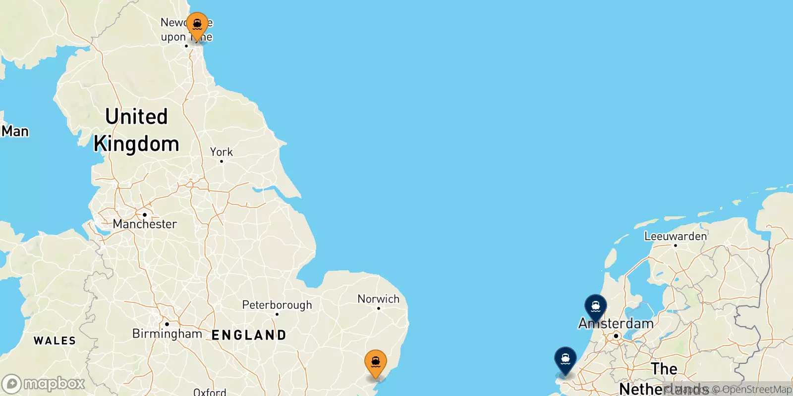 Ferries from England to the Netherlands