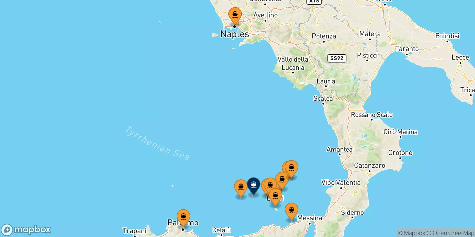 Ferries from Italy to Filicudi