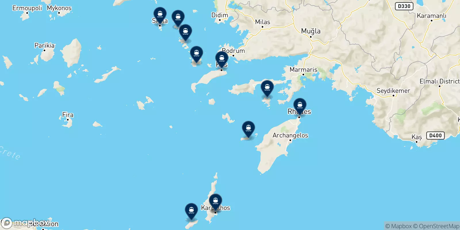 Ferries from Karpathos to the Dodecanese Islands