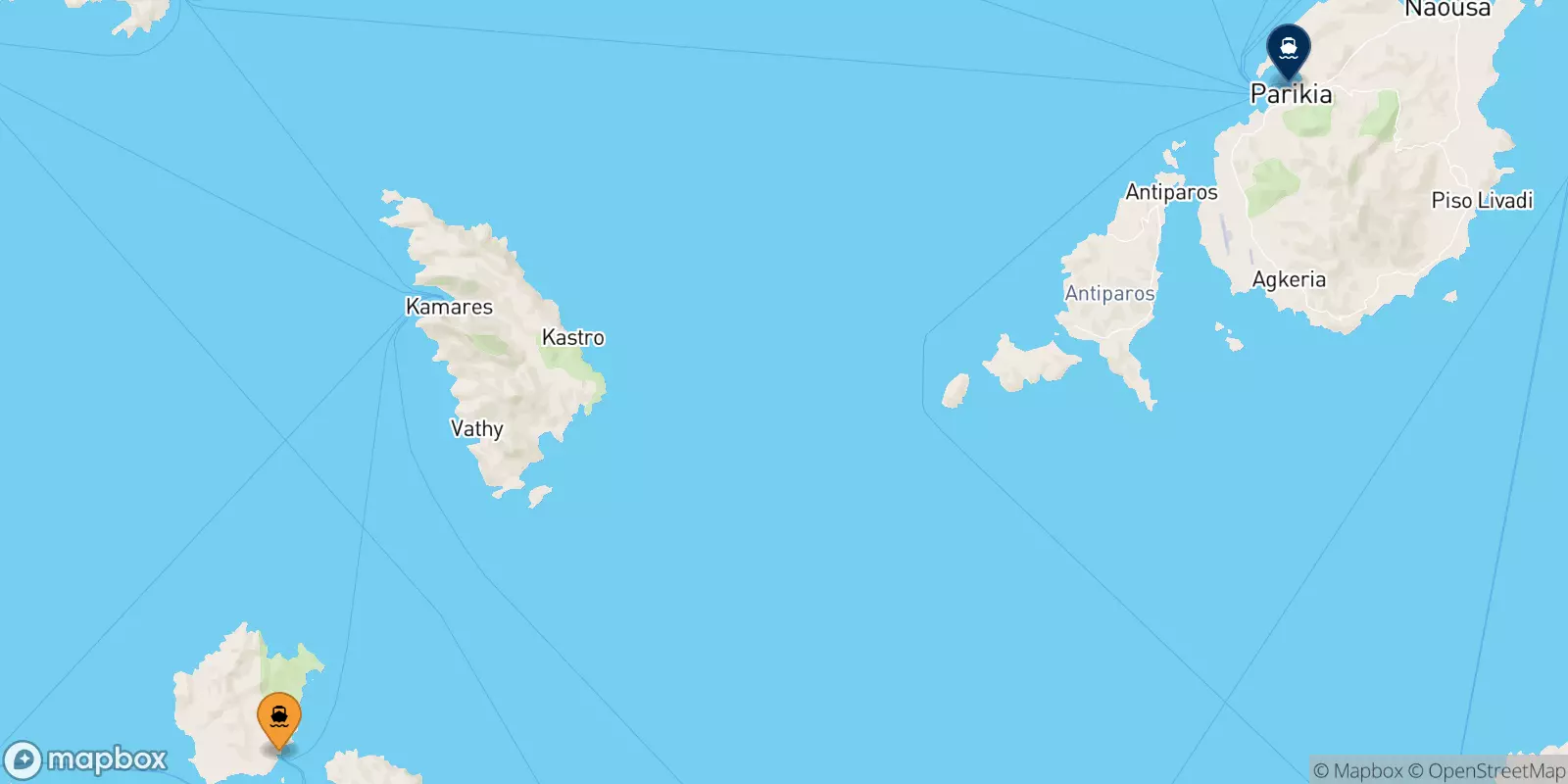 Ferries from Kimolos to Paros