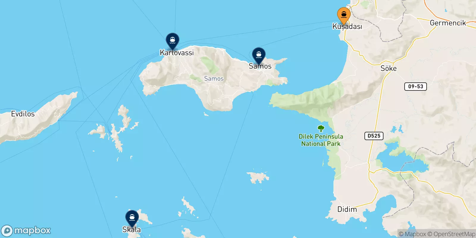 Ferries from Kusadasi to Greece