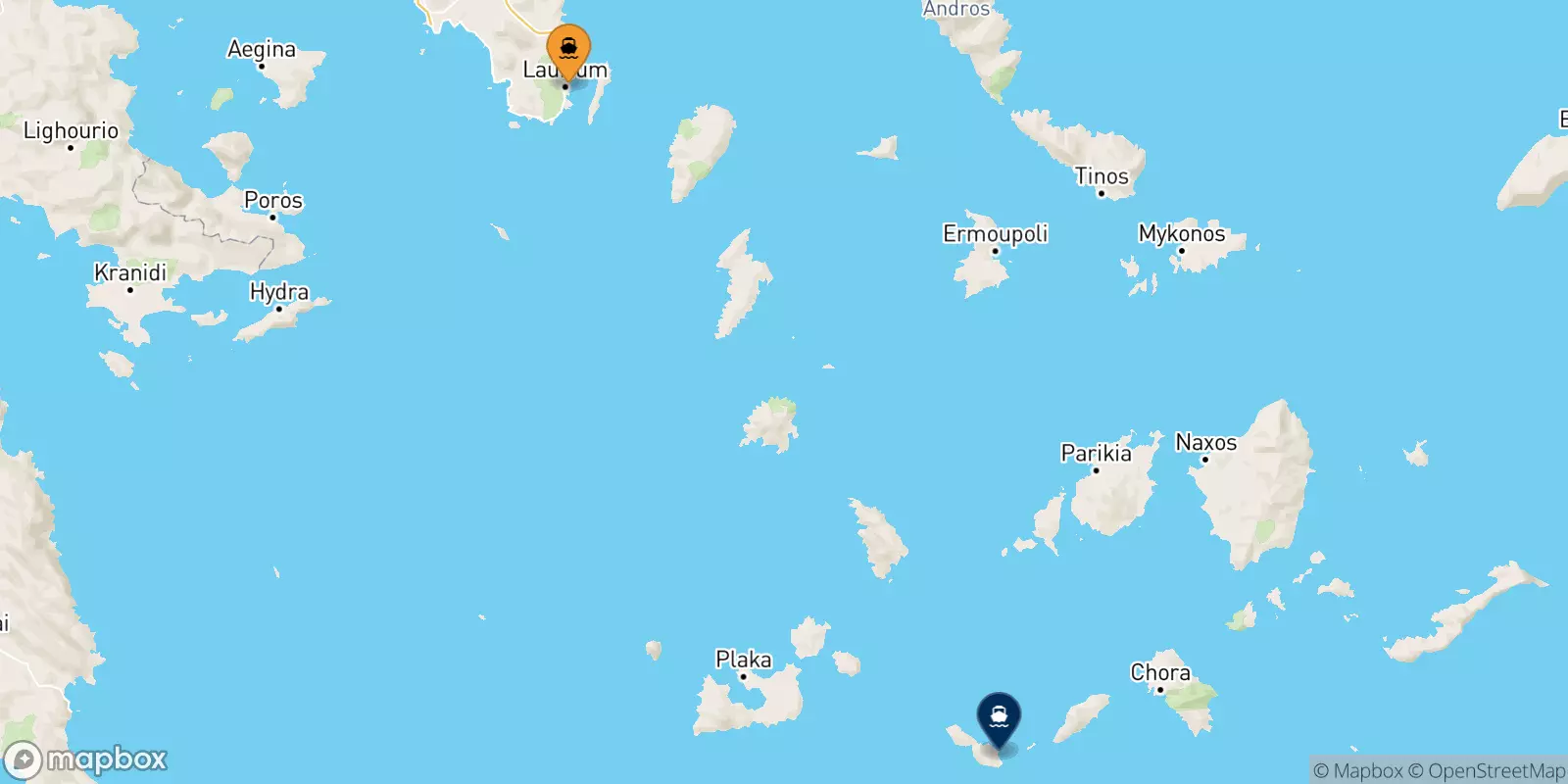 Ferries from Lavrio to Folegandros