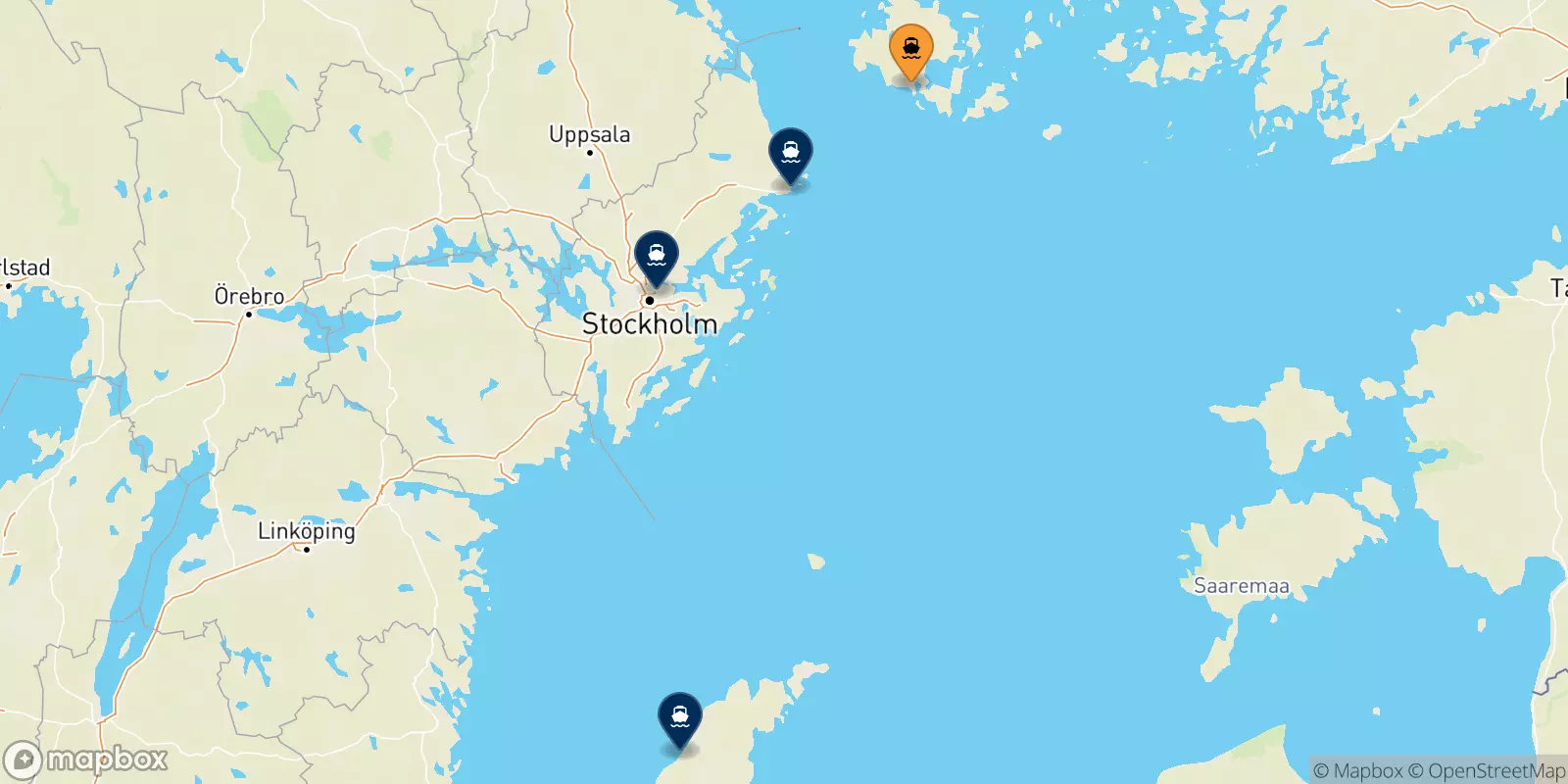 Ferries from Mariehamn to Sweden