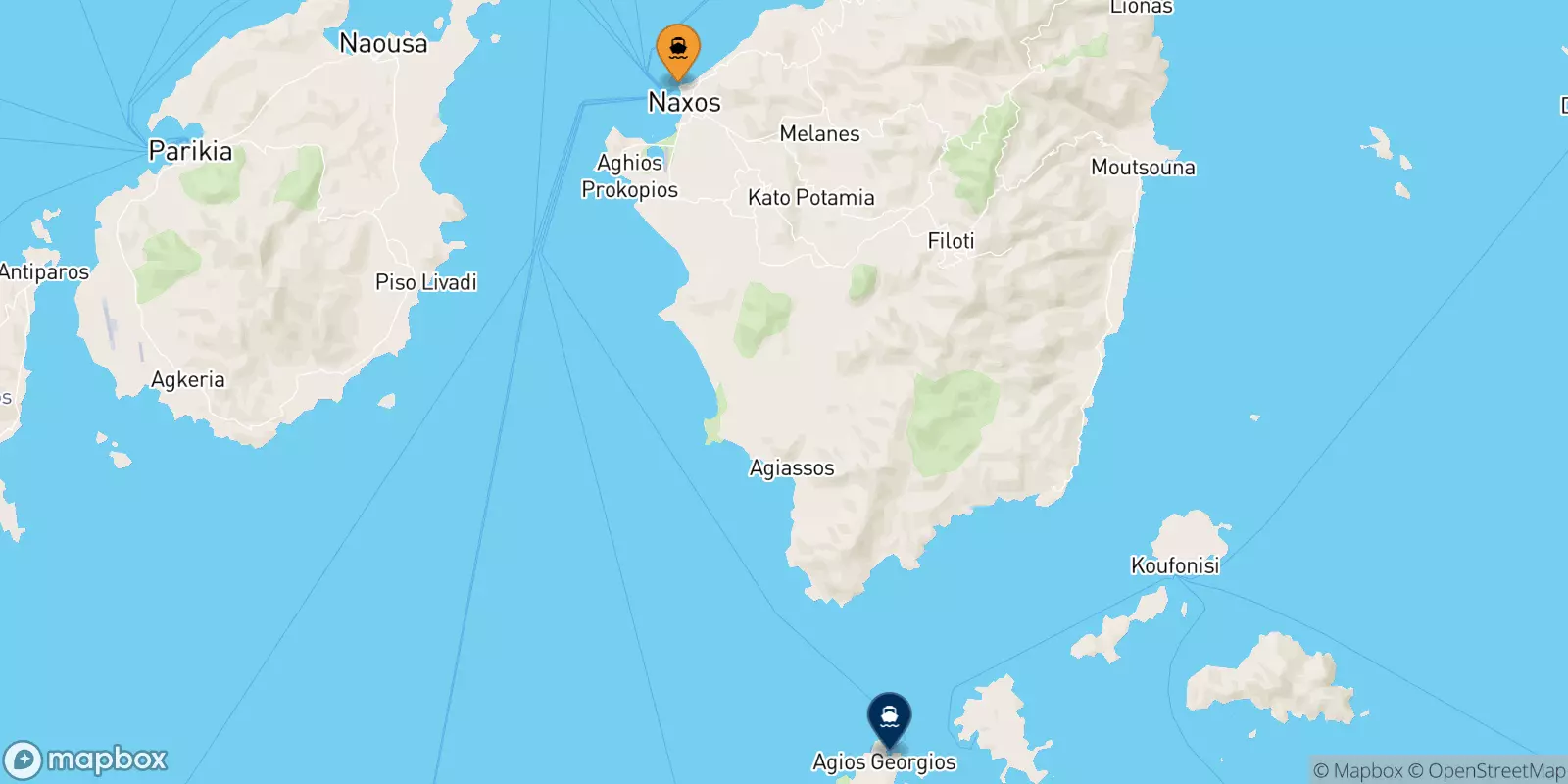 Ferries from Naxos to Iraklia