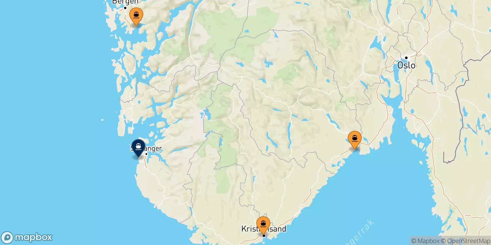 Ferries from Norway to Stavanger