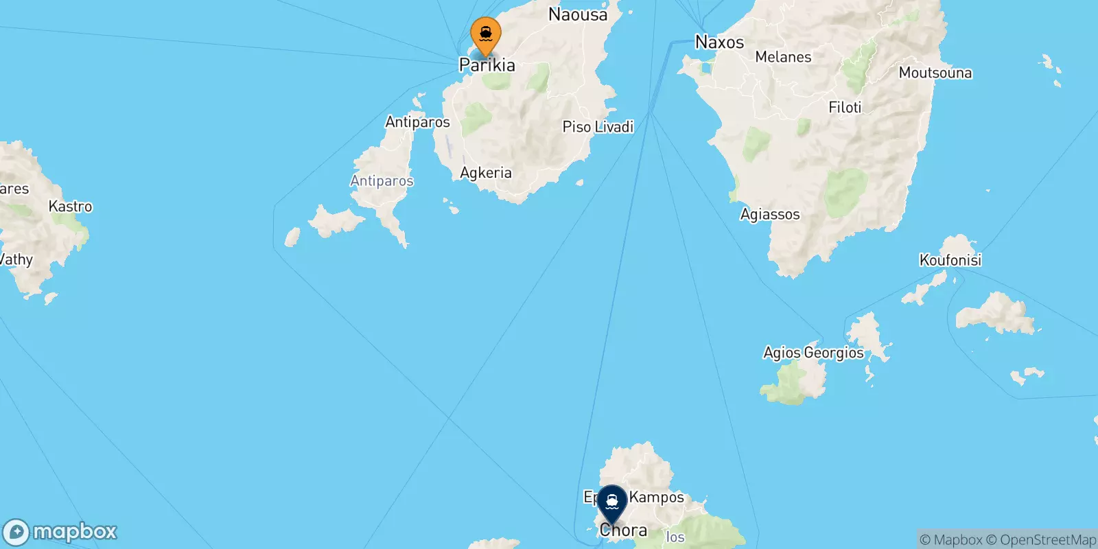 Ferries from Paros to Ios