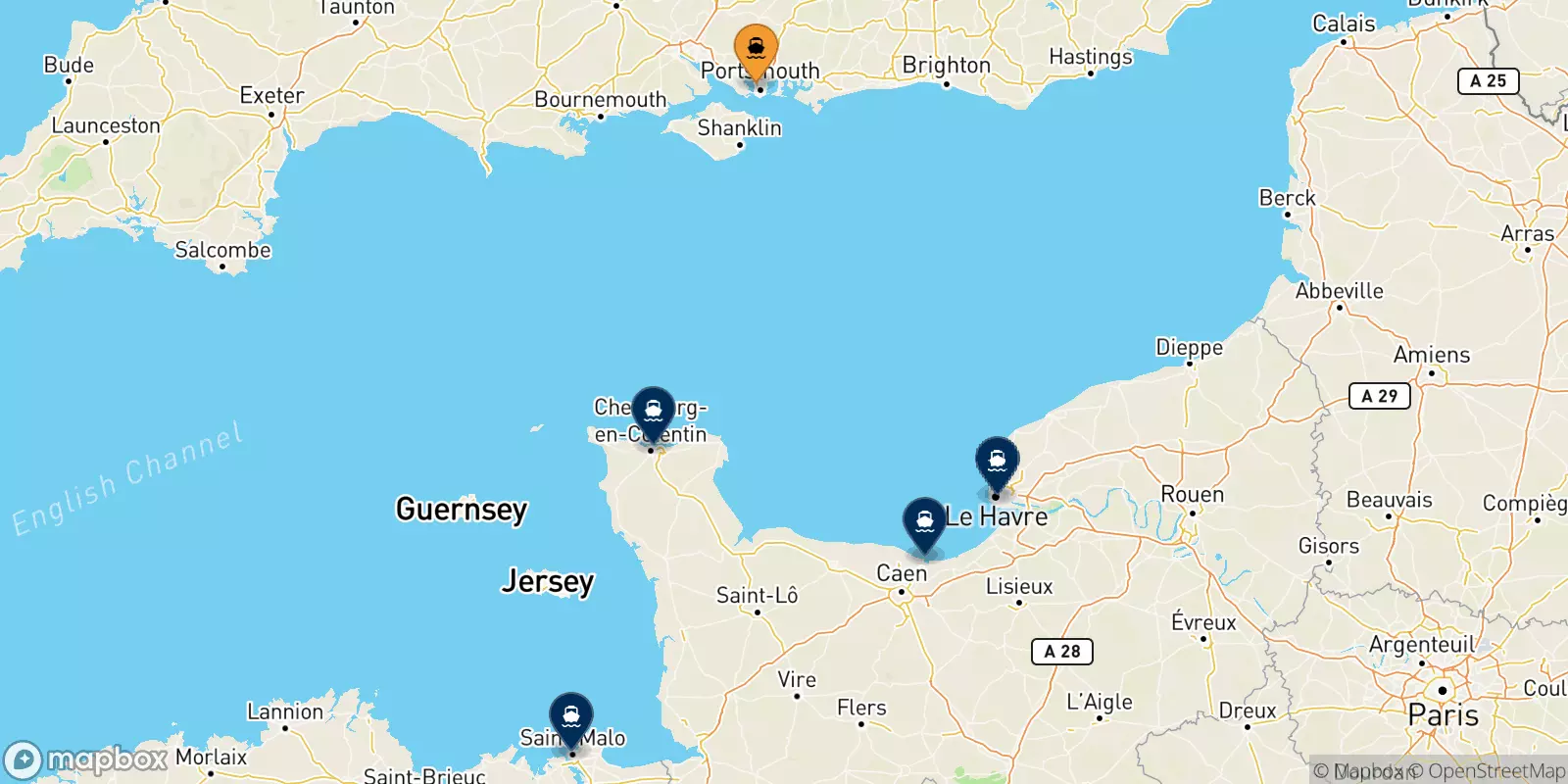 Ferries from Portsmouth to France