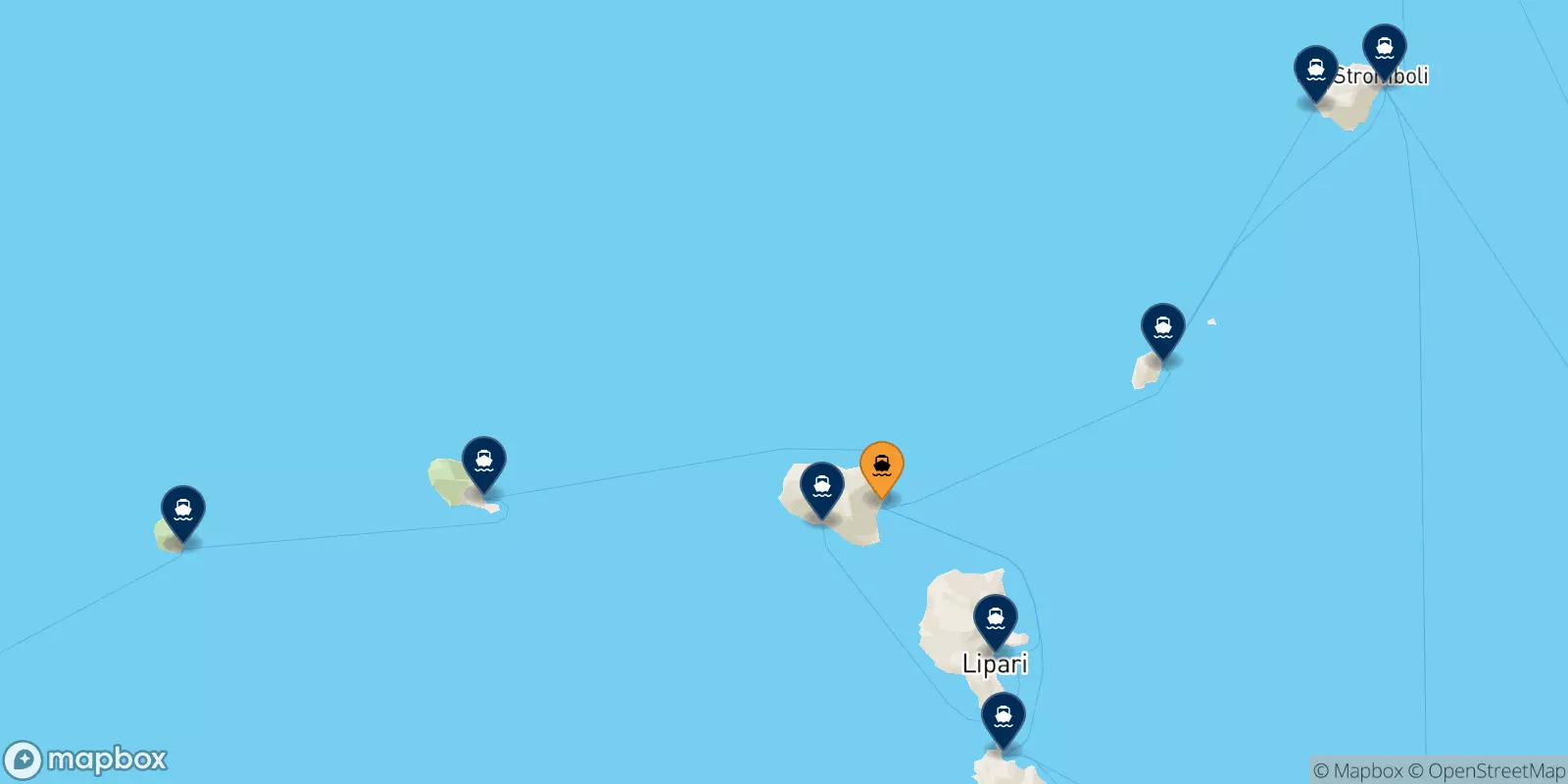 Ferries from Santa Marina (Salina) to the Aeolian Islands