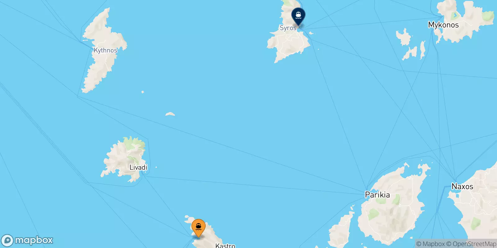 Ferries from Sifnos to Syros