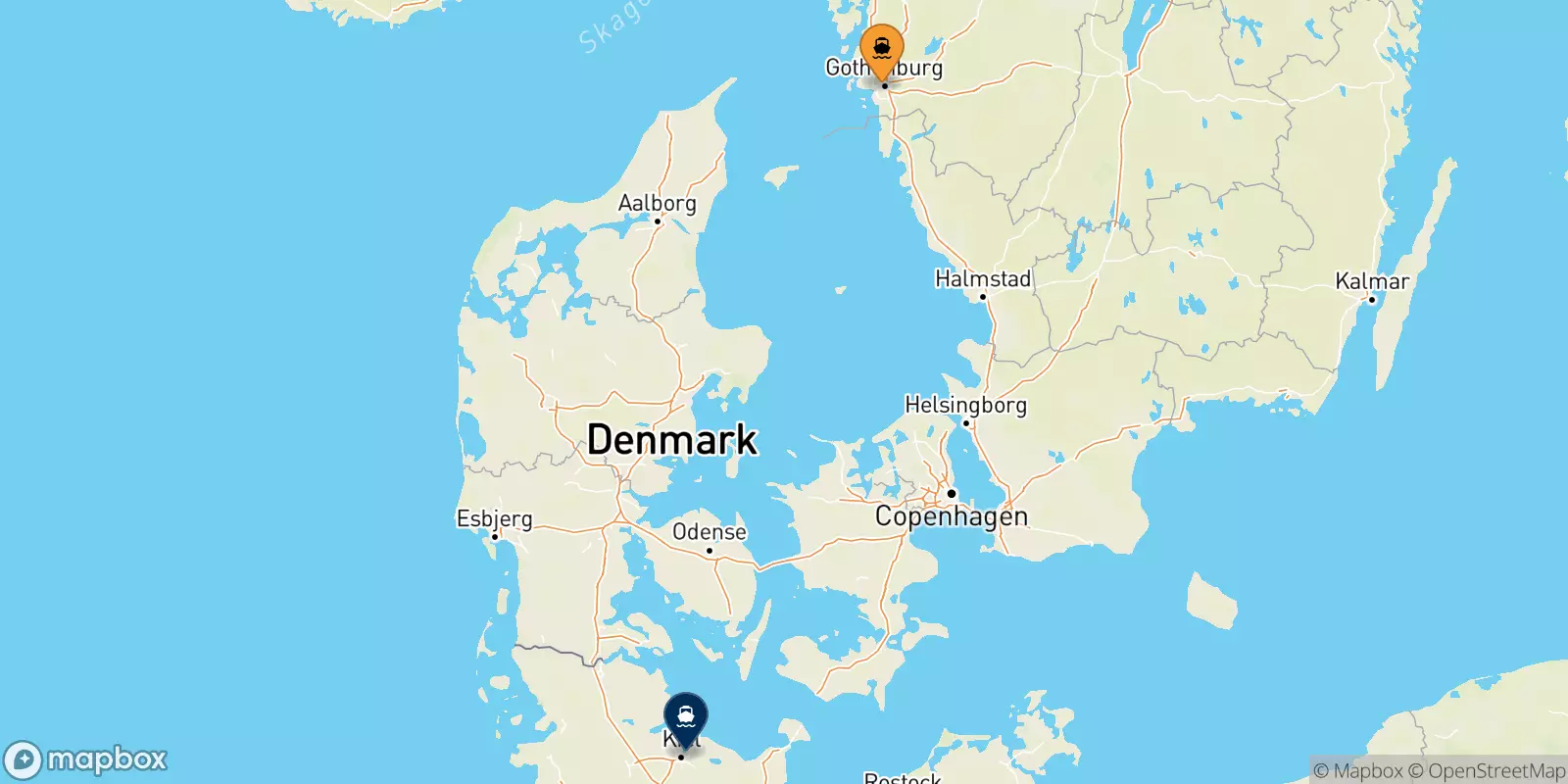 Ferries from Sweden to Kiel