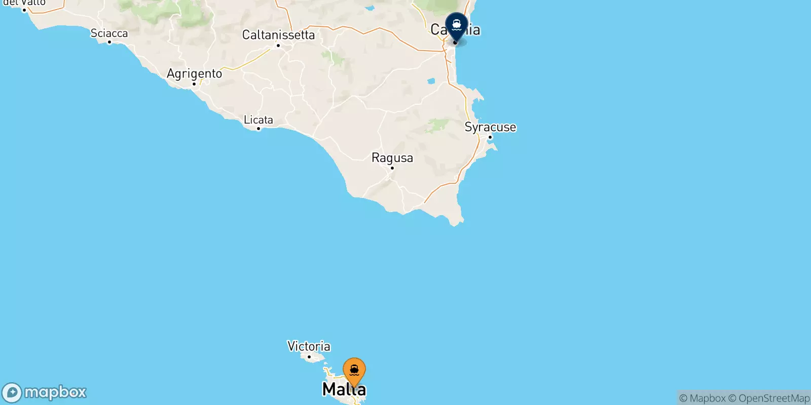 Ferries from Malta to Catania