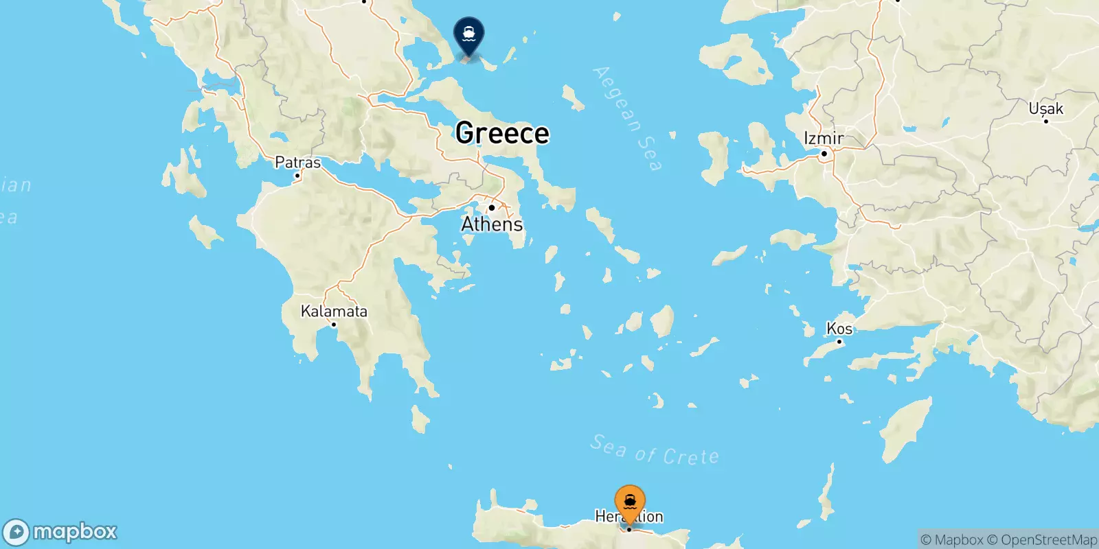 Ferries from Crete to Skiathos