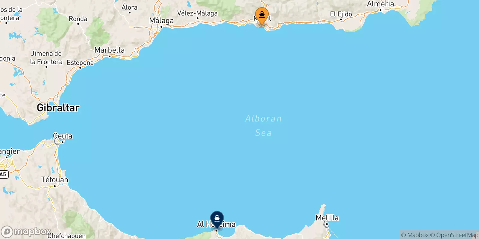 Ferries from Spain to Al Hoceima