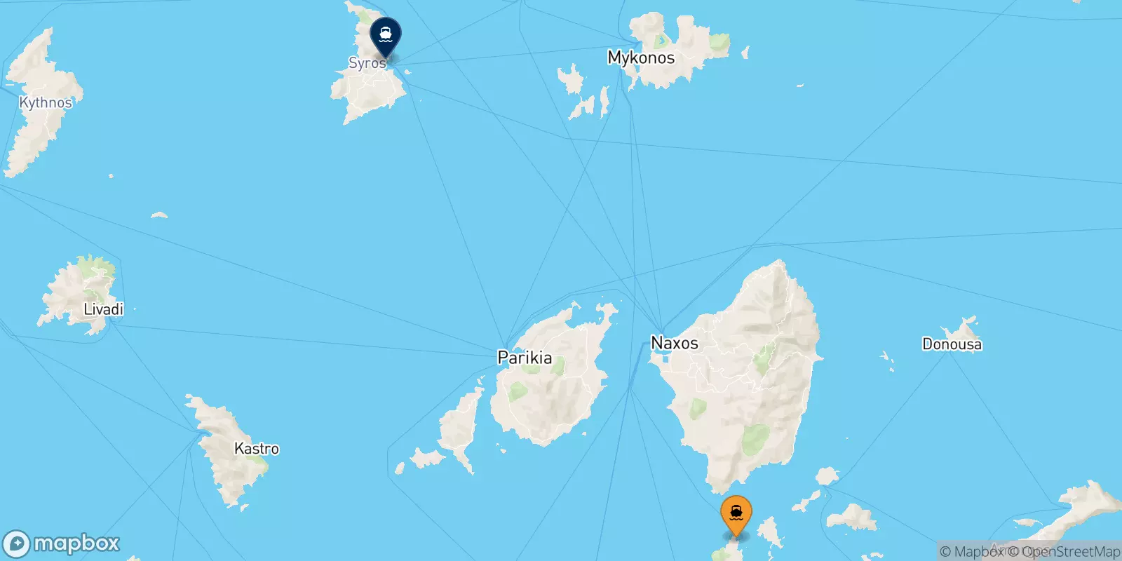 Ferries from Iraklia to Syros