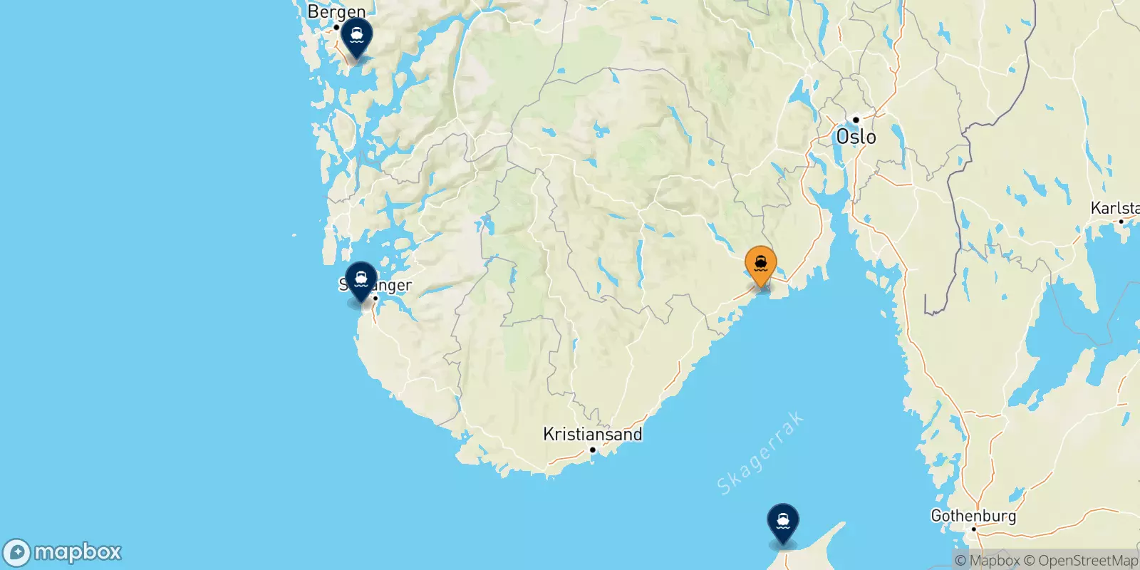 Ferries from Langesund