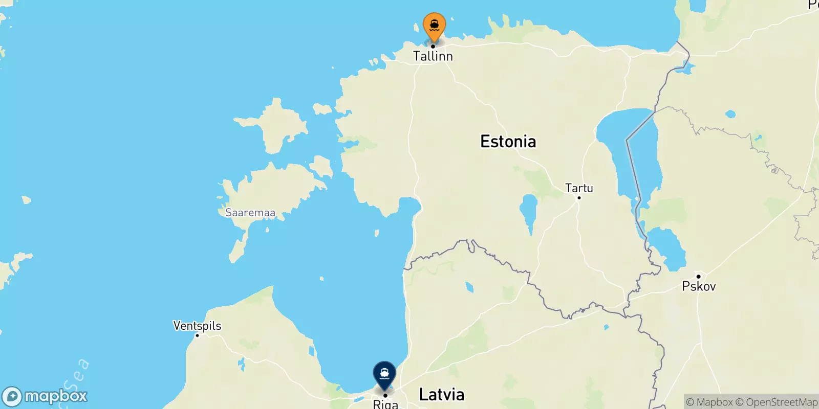 Ferries from Estonia to Latvia