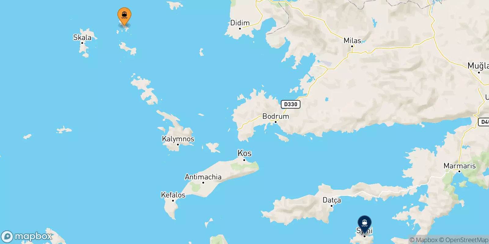 Ferries from Arkyi to Symi