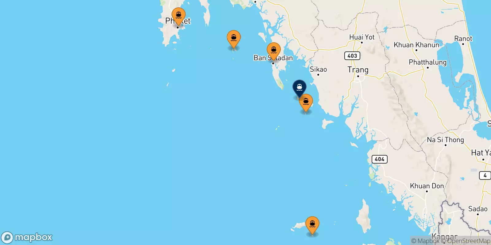 Ferries to Koh Ngai