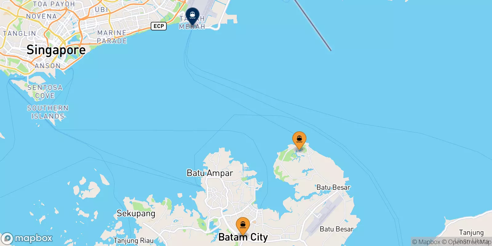 Ferries from Batam to Tanah Merah