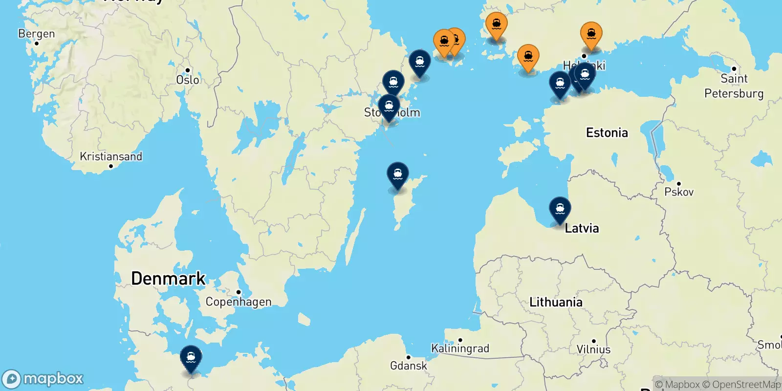 Ferries from Finland