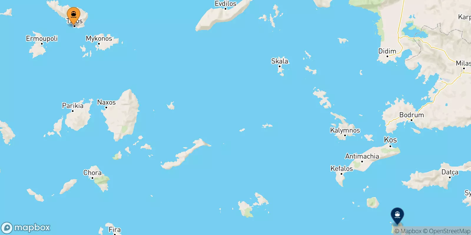 Ferries from Tinos to Tilos Ferries from Tinos to Tilos