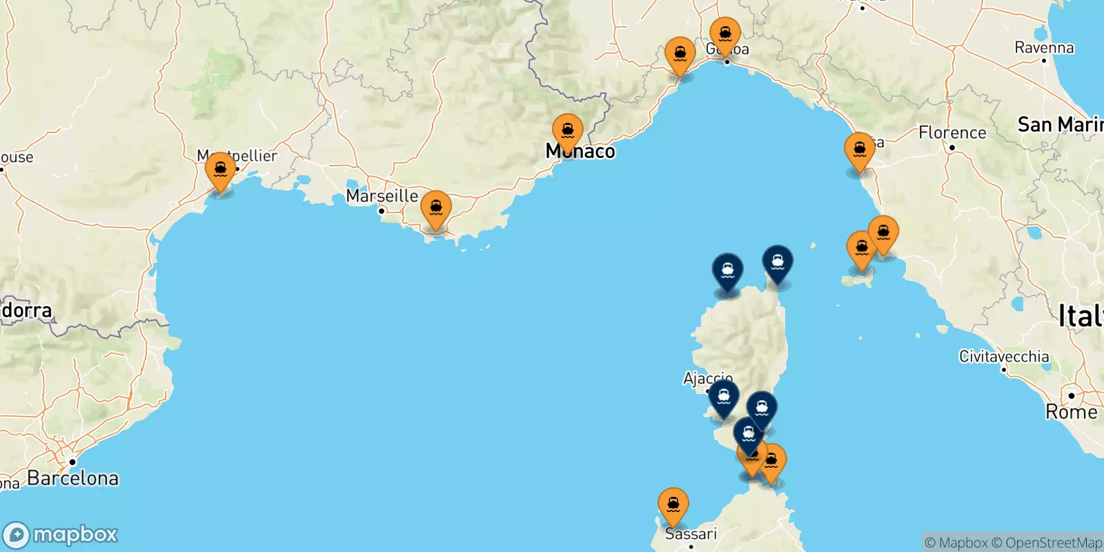 Ferries to Corsica